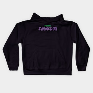 Evangelion metal band logo Kids Hoodie